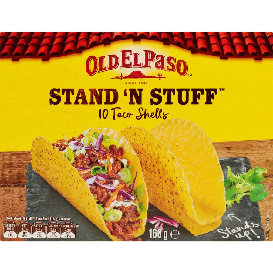 Old El Paso Taco Shells  10 pack 160g
