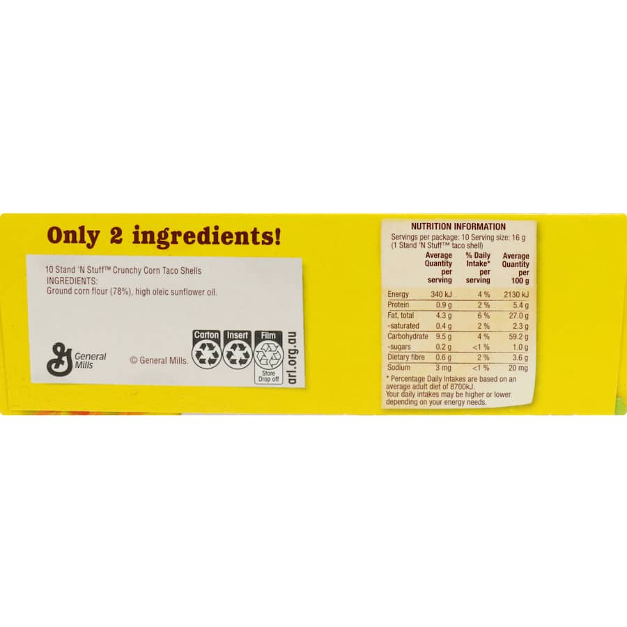 Old El Paso Taco Shells  10 pack 160g
