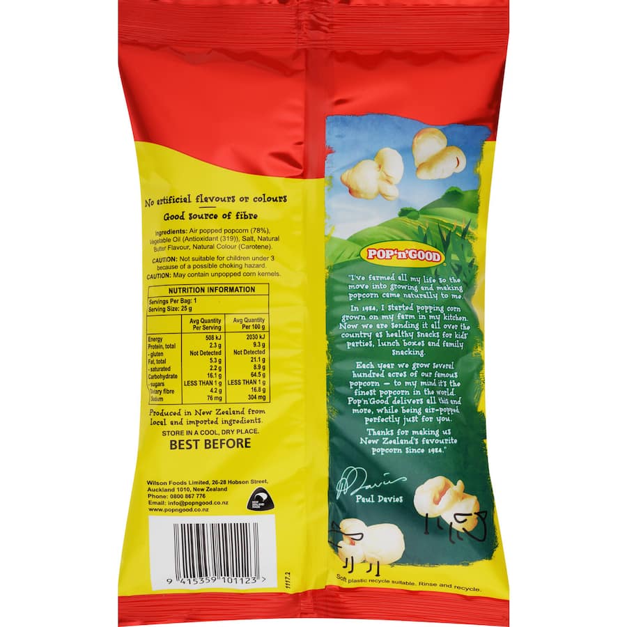 Pop N Good Popcorn Light N Buttery 25g