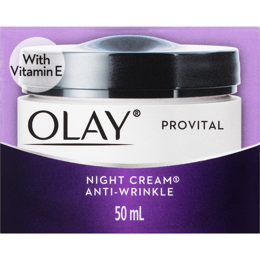 Olay Anti Wrinkle Provital Night Face Cream Moisturiser For Mature Skin 50g