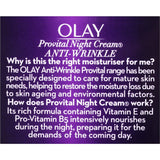 Olay Anti Wrinkle Provital Night Face Cream Moisturiser For Mature Skin 50g