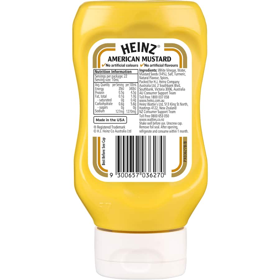 Heinz American Mustard  220mL
