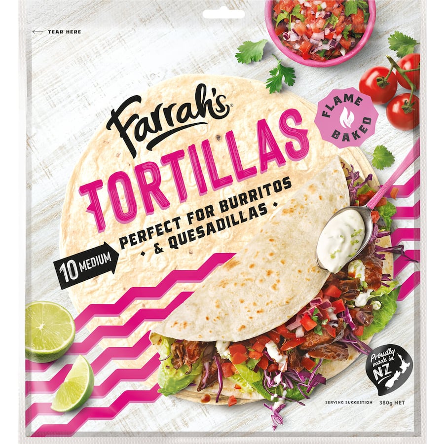 Farrah's Burrito Tortillas Medium 10pack
