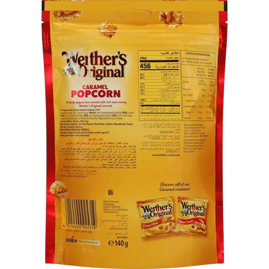 Werthers Original Popcorn Original Classic 140g