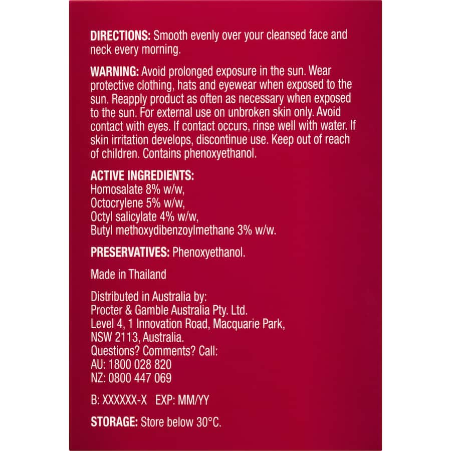 Olay Regenerist Whip Uv Face Cream Moisturiser Spf 30 50g