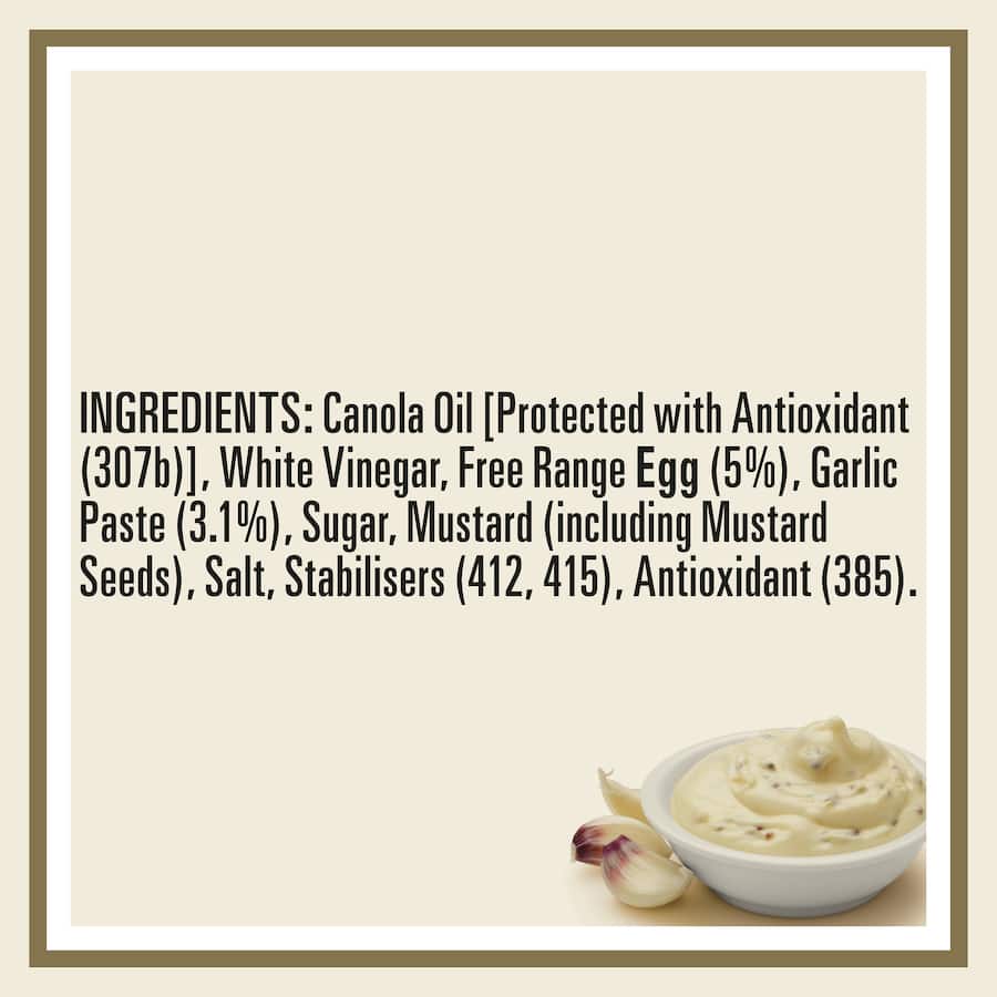 Heinz Seriously Good Aioli Garlic Lovers Squeeze bottle 295mL