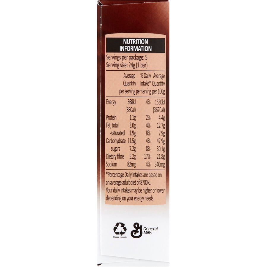 Fibre One Cake Bars Chocolate 5pk 120g