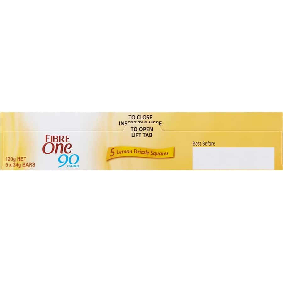 Fibre One Cake Bars Lemon Drizzle 5pk 120g