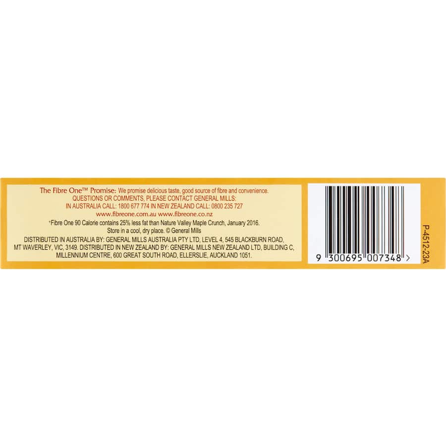 Fibre One Cake Bars Lemon Drizzle 5pk 120g