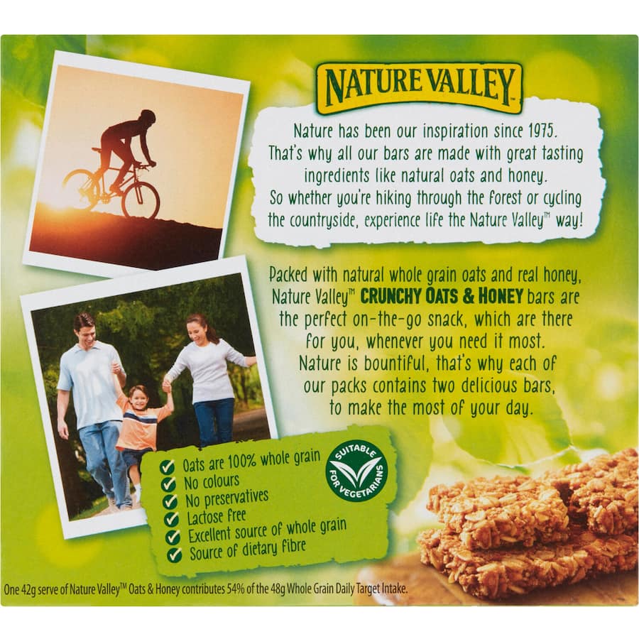 Nature Valley Crunchy Muesli Bars Oats With Honey 6pk 252g