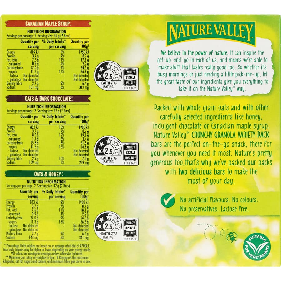Nature Valley Crunchy Muesli Bars Variety Pack 6pk 252g