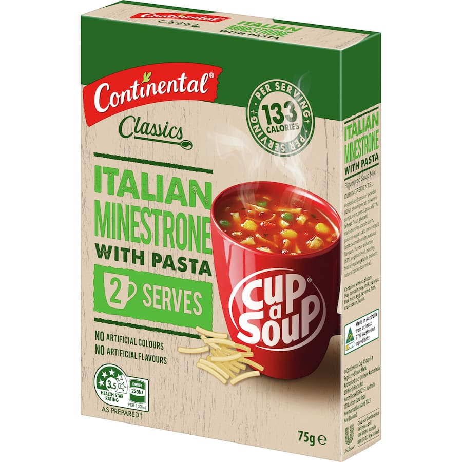 Continental Classics Cup A Soup Italian Minestrone With Pasta 75g