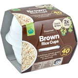 Woolworths Brown Rice Microwave 2 X 125g Cups 250g