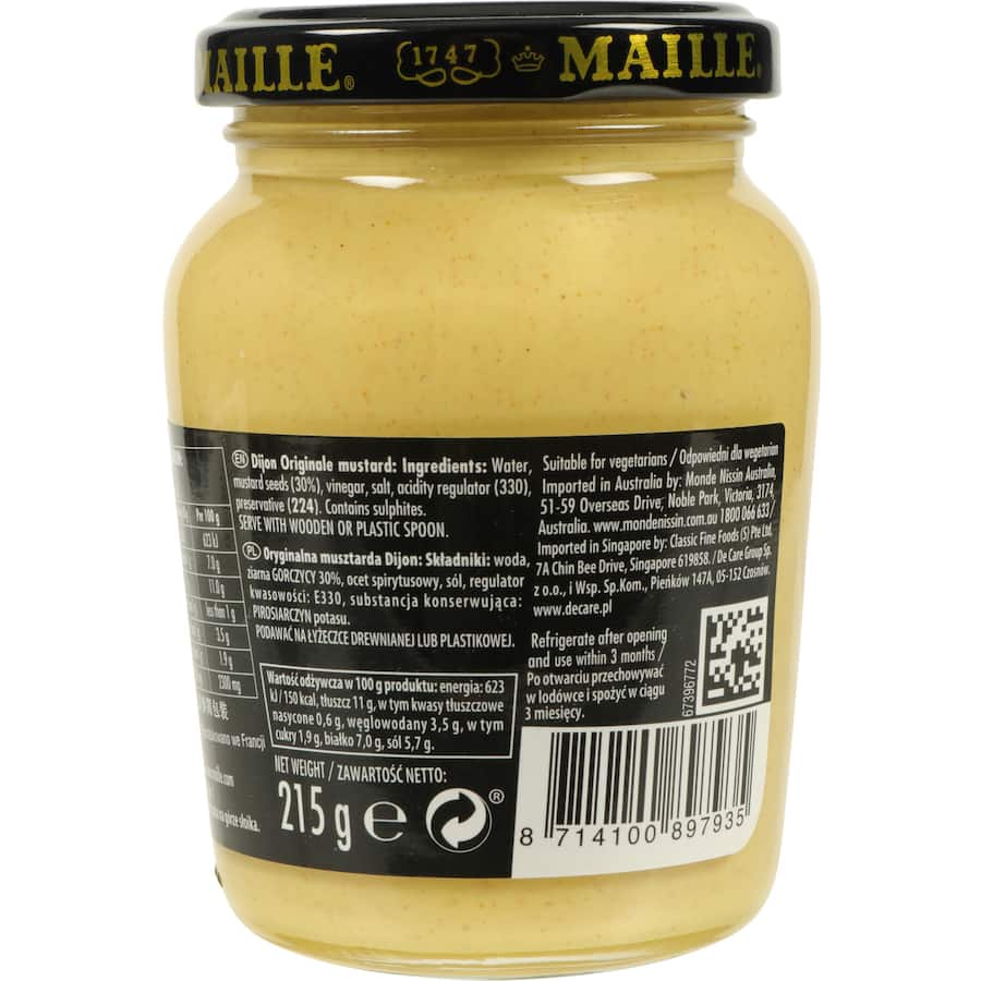 Maille Mustard Dijon Originale 215g