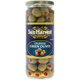 Sun Harvest Olives Green Stuffed 450g