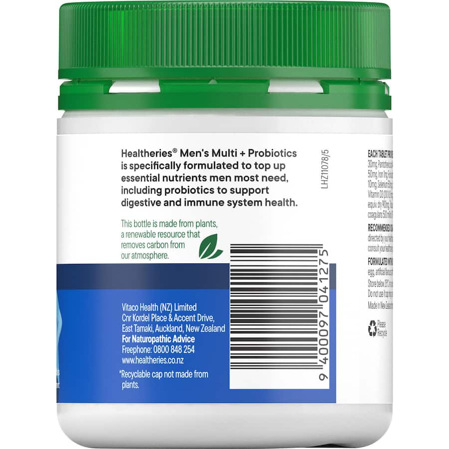 Healtheries Mens Multi One A Day Tablets 100pack
