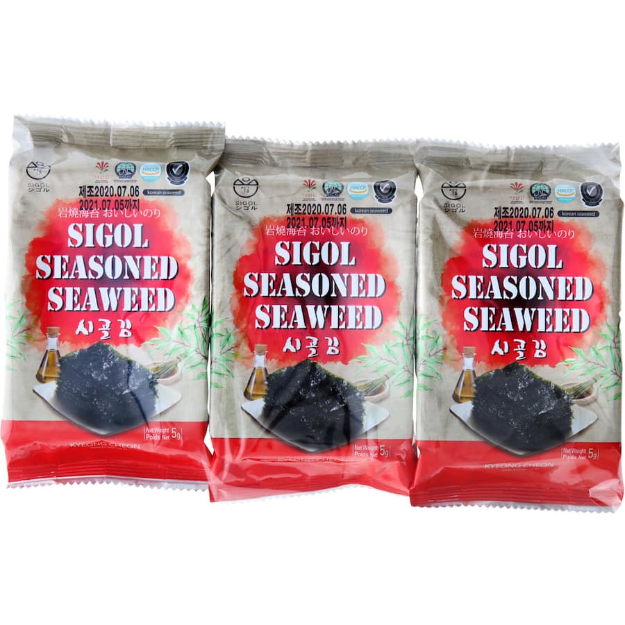 Sigol Seaweed Seasoned 3pack