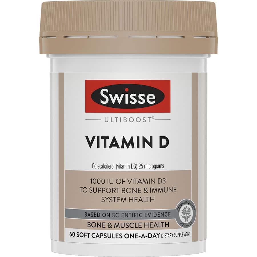 Swisse Ultiboost Vitamin D Bone & Muscle Health Tablets 60pack