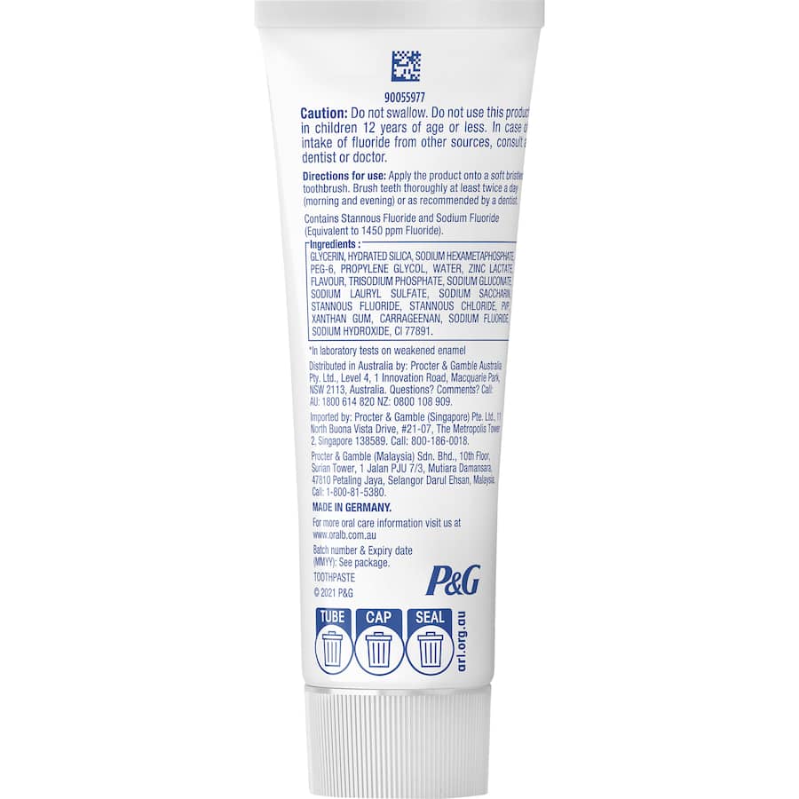 Oral B Toothpaste Gum & Enamel Daily Protection 110g