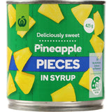 Woolworths Pineapple Pieces In Syrup Can 425g