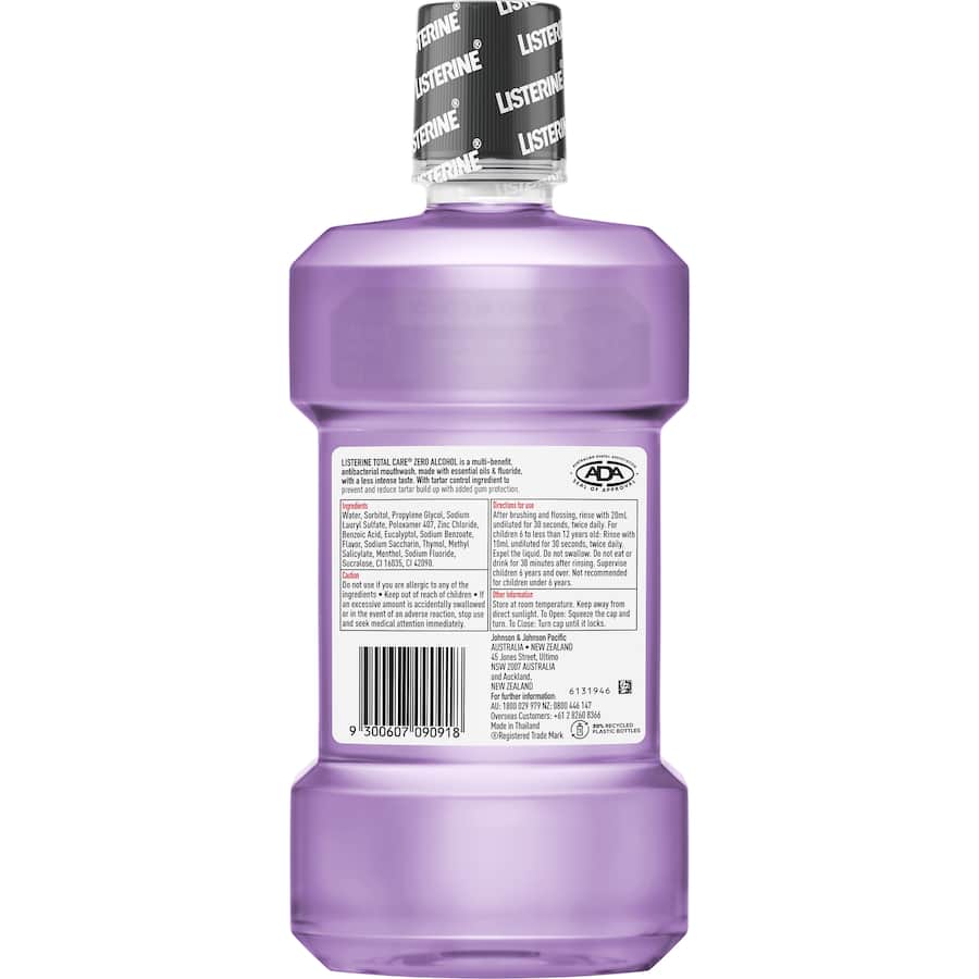 Listerine Mouthwash Total Care Zero 1L