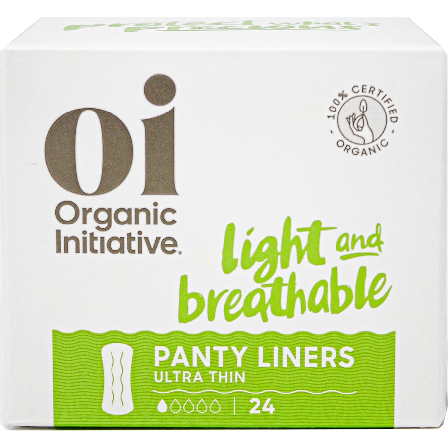 Oi 100% Organic Cotton Panty Liners  24pack
