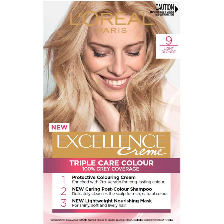 Loreal Excellence Hair Colour Light Blonde 9 1pack