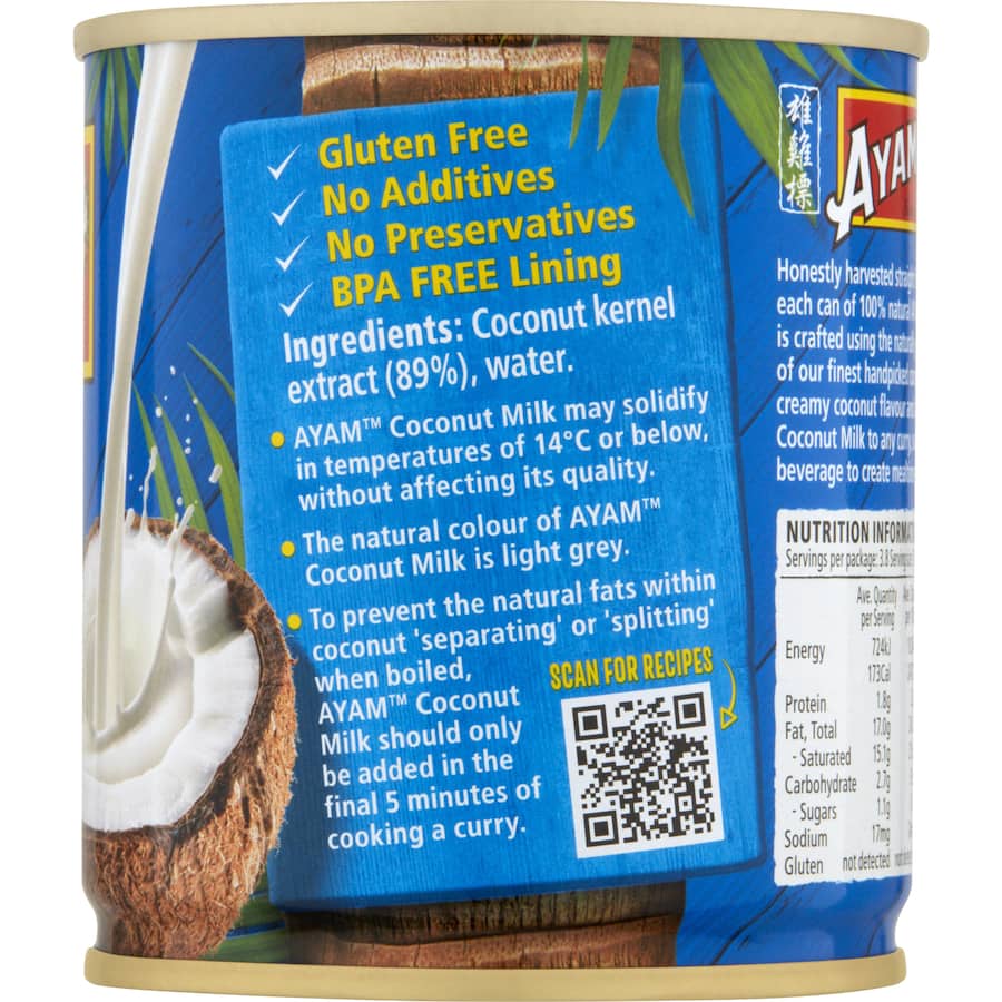 Ayam Coconut Milk Premium Can 270mL