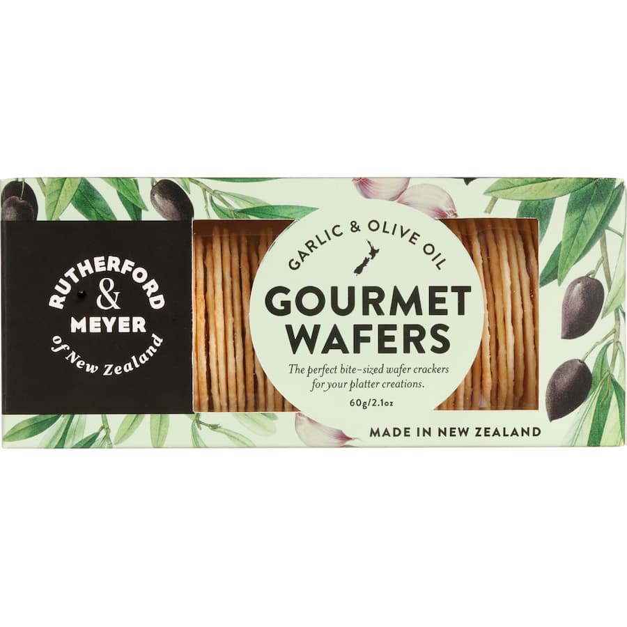 Rutherford & Meyer Wafers Garlic & Olive Oil 60g
