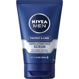 Nivea For Men Care & Protect Facial Scrub Exfoliating 125mL