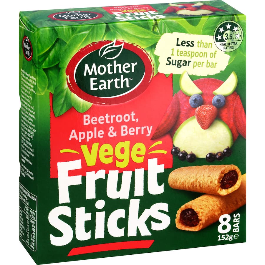Mother Earth Fruit Sticks Beetroot Apple & Berry 8pk 152g