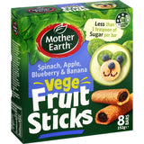 Mother Earth Fruit Sticks Spinach Banana Berry 8pk 152g