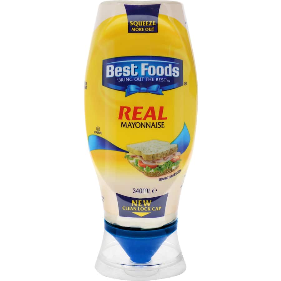 Best Foods Mayonnaise Real Squeeze bottle 340mL