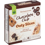 Woolworths Oaty Slices Oat Bars Chocolate Chip 6pk 240g