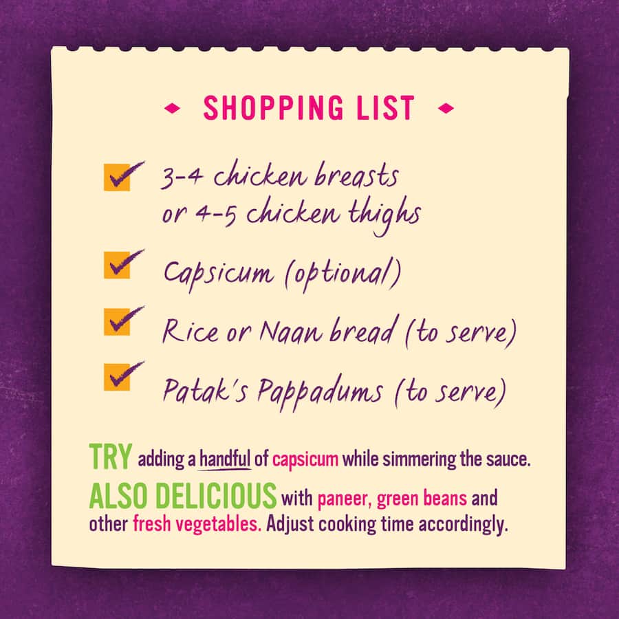 Pataks Recipe Base Butter Chicken Mild Jar 450g