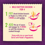 Pataks Recipe Base Butter Chicken Mild Jar 450g