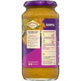 Pataks Recipe Base Korma Rich Creamy Coconut Mild Jar 450g