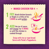 Pataks Recipe Base Mango Chicken Mildly Spiced Jar 450g