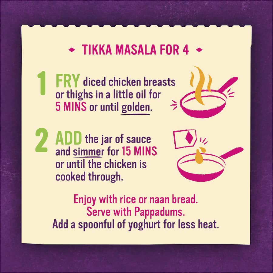 Pataks Recipe Base Tikka Masala Medium Jar 450g