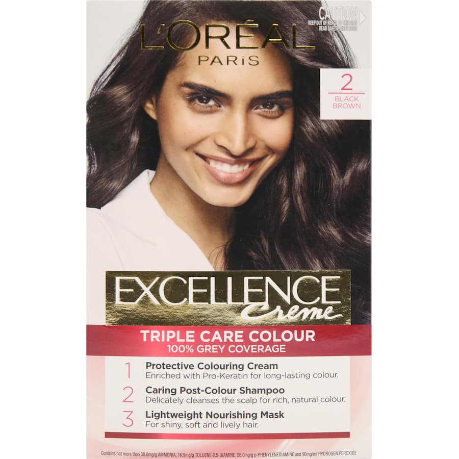 Loreal Excellence Hair Colour Brown Black 2