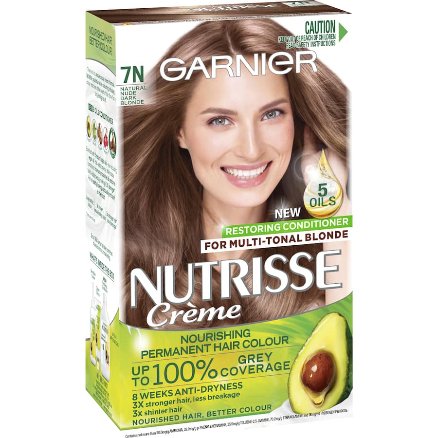 Garnier Nutrisse Hair Colour Dark Blonde 7n 1pack