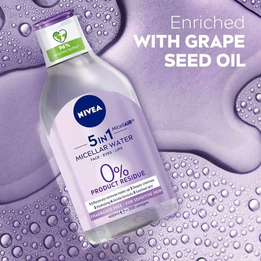 Nivea Micellar Water Make-up Remover Sensitive Skin 3 In 1 400mL