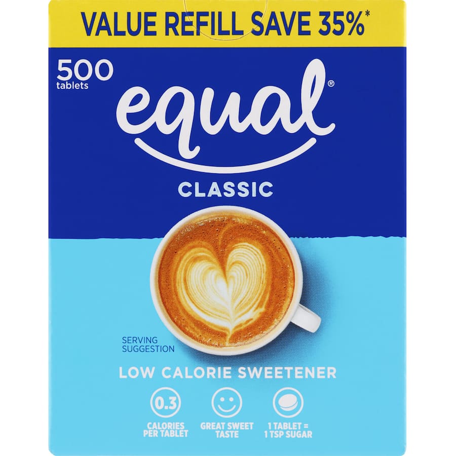 Equal Sugar Substitute Tablets Refill 500pack