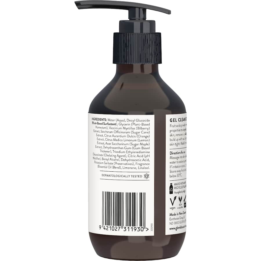 Glow Lab Facial Cleanser Gel Pump 140mL