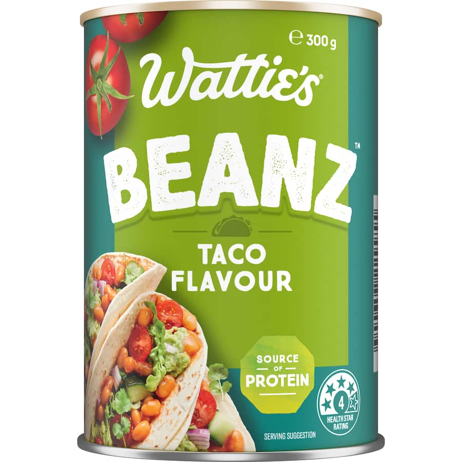 Watties Beanz Baked Beans Taco Can 300g