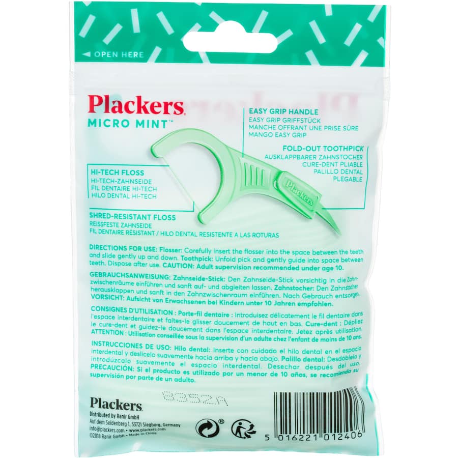 Plackers Dental Floss Mint Flossers 36pack
