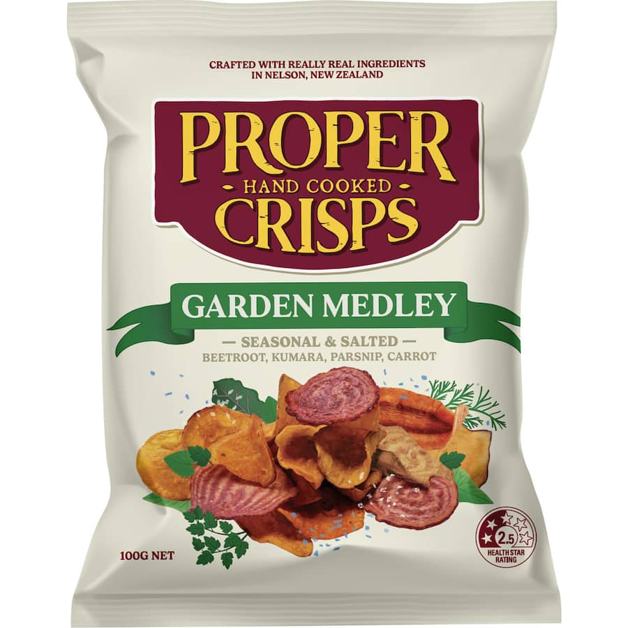 Proper Crisps Chips Garden Medley 100g
