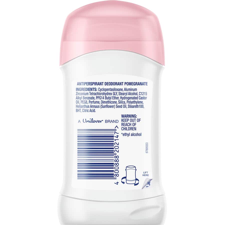 Dove Women Antiperspirant Stick Deodorant Pomegranate & Lemon 40g