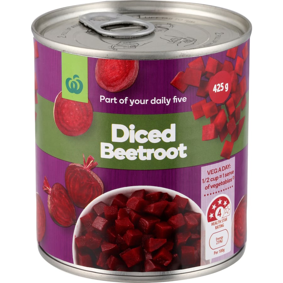Woolworths Beetroot Diced 425g