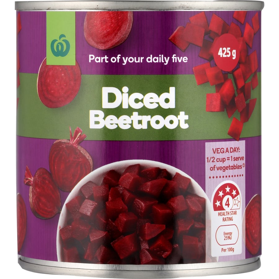 Woolworths Beetroot Diced 425g